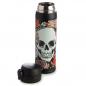 Preview: Skulls & Roses Thermo Trinkflasche mit Druckknopf 450ml